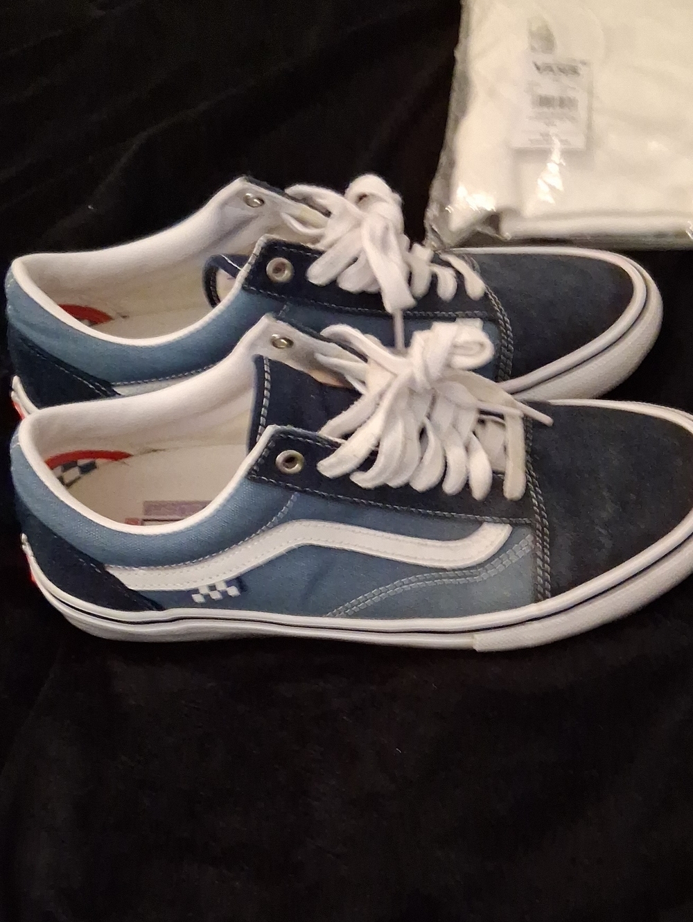 Vans Men’s Low-Top Canvas Sneakers - Denim Blue & White